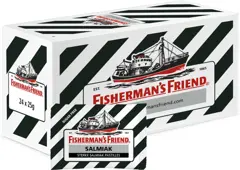 Fisherman's Friend Salmiak Suikervrij - 24 zakjes x 25 gram