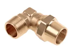Saninstal knie knelkoppeling 22mm M 3/4" gas