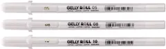 Gelschrijver Sakura Gelly Roll Classic set à 3 breedtes wit | 6 stuks