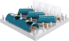 Hondenspeelgoed – Fumbo interactief speeltje – Flamingo hondenspeelgoed – hondensnacks – hondensnoepjes – 29,5 x 29,5 x 9,5 cm – grijs