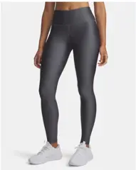 Under Armour Tech HiRise Legging-GRY Dames Sportbroek - Castlerock - Zwart