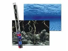 Aqua Nova Dubbelzijdig Aquarium Achtergrond Tree Roots/Water 100x50cm