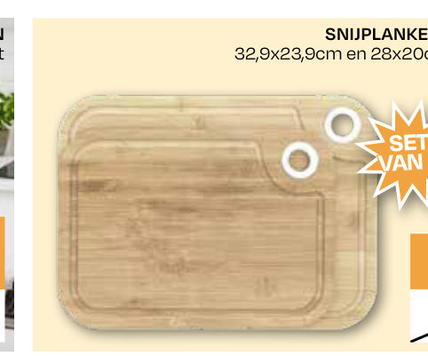 SNIJPLANKEN SET VAN 2