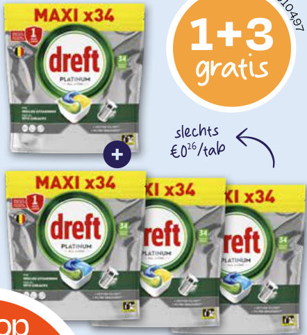 DREFT PLATINUM AFWASTABS